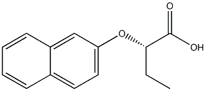 [S,(-)]-2-(2-Naphtyloxy)butyric acid Struktur