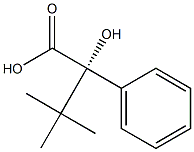 [S,(-)]-2-Hydroxy-3,3-dimethyl-2-phenylbutyric acid Structure