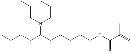 Methacrylic acid 6-(dipropylamino)decyl ester 结构式