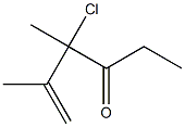 4-Chloro-4,5-dimethyl-5-hexen-3-one Structure