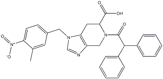 1-[(3-Methyl-4-nitrophenyl)methyl]-5-(diphenylacetyl)-4,5,6,7-tetrahydro-1H-imidazo[4,5-c]pyridine-6-carboxylic acid