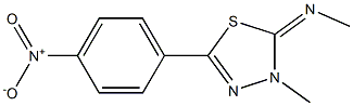 N,3-Dimethyl-5-(4-nitrophenyl)-1,3,4-thiadiazol-2(3H)-imine,,结构式