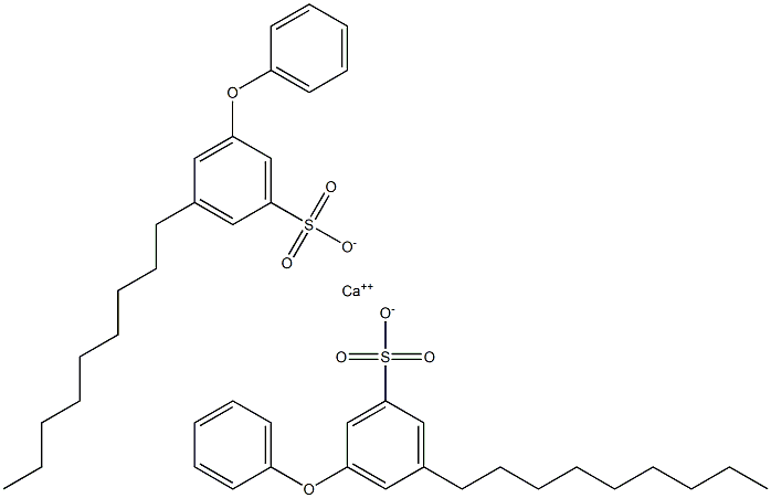 Bis(3-nonyl-5-phenoxybenzenesulfonic acid)calcium salt,,结构式