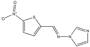 2-[(1H-Imidazol-1-yl)iminomethyl]-5-nitrothiophene 结构式