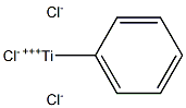 Phenyltitanium(IV) trichloride Struktur
