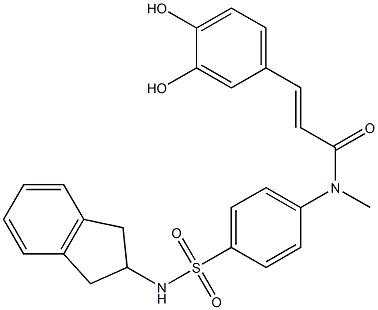  3,4-Dihydroxy-N-[4-[[(2,3-dihydro-1H-inden)-2-yl]sulfamoyl]phenyl]-N-methyl-trans-cinnamamide