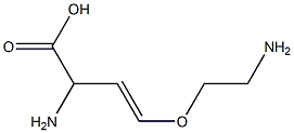 2-[(E)-2-(2-アミノエトキシ)エテニル]グリシン 化学構造式