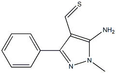 1-Methyl-3-phenyl-5-amino-1H-pyrazole-4-carbothialdehyde