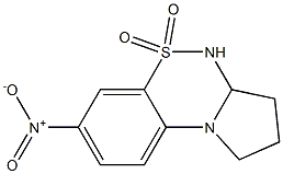 2,3,3a,4-Tetrahydro-7-nitro-1H-pyrrolo[2,1-c][1,2,4]benzothiadiazine 5,5-dioxide