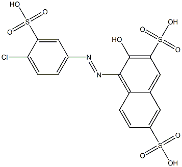  4-[(4-Chloro-3-sulfophenyl)azo]-3-hydroxy-2,7-naphthalenedisulfonic acid