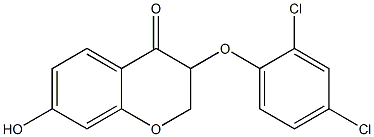 3-(2,4-Dichlorophenoxy)-7-hydroxy-2H-1-benzopyran-4(3H)-one Structure