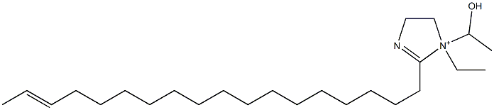1-Ethyl-1-(1-hydroxyethyl)-2-(16-octadecenyl)-2-imidazoline-1-ium Struktur