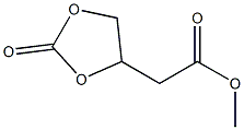 2-オキソ-1,3-ジオキソラン-5-酢酸メチル 化学構造式