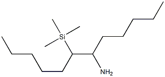 7-Trimethylsilyl-6-dodecanamine,,结构式