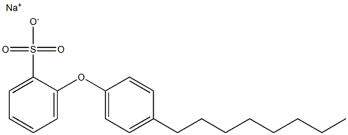 2-(4-Octylphenoxy)benzenesulfonic acid sodium salt Structure