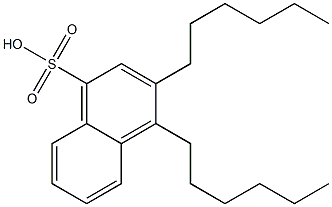 3,4-Dihexyl-1-naphthalenesulfonic acid|