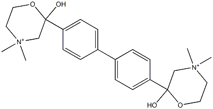 2,2'-[1,1'-Biphenyl]-4,4'-diylbis[2-hydroxy-4,4-dimethylmorpholin-4-ium]