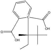 (+)-Phthalic acid hydrogen 1-[(S)-2,2,3-trimethylpentane-3-yl] ester Struktur