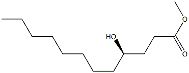 (R)-4-Hydroxydodecanoic acid methyl ester Struktur