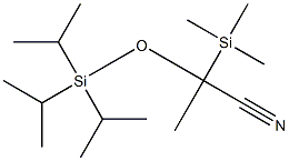 2-(Trimethylsilyl)-2-(triisopropylsilyloxy)propionitrile