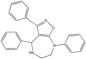 3,4,8-Triphenyl-5,6,7,8-tetrahydro-4H-isoxazolo[5,4-e][1,4]diazepine