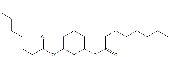 Dioctanoic acid 1,3-cyclohexanediyl ester Structure