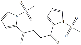 1,4-Bis(1-methylsulfonyl-1H-pyrrol-2-yl)butane-1,4-dione Struktur