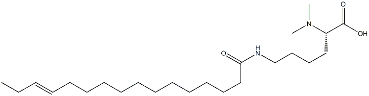 N6-(13-Hexadecenoyl)-N2,N2-dimethyllysine Structure