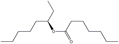 (+)-Heptanoic acid (R)-1-ethylhexyl ester,,结构式