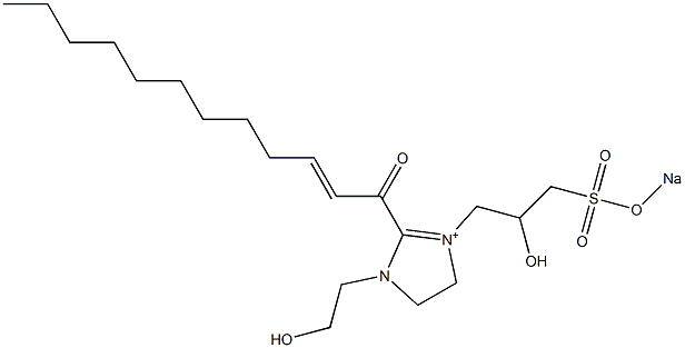  1-(2-Hydroxyethyl)-3-[2-hydroxy-3-(sodiooxysulfonyl)propyl]-2-(2-dodecenoyl)-2-imidazoline-3-ium