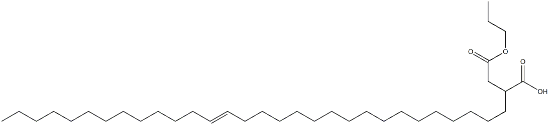 2-(17-Triacontenyl)succinic acid 1-hydrogen 4-propyl ester Structure