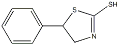 5-フェニル-2-チアゾリン-2-チオール 化学構造式