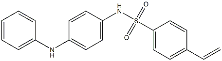 N-(4-Anilinophenyl)-4-vinylbenzenesulfonamide Structure