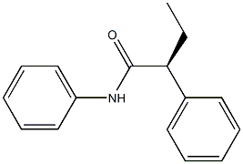 [S,(+)]-N,2-Diphenylbutyramide Structure