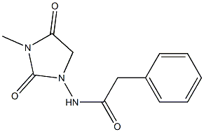 N-(3-Methyl-2,4-dioxoimidazolidin-1-yl)benzeneacetamide Structure