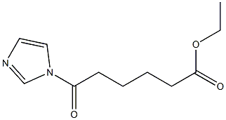 6-(1H-イミダゾール-1-イル)-6-オキソヘキサン酸エチル 化学構造式