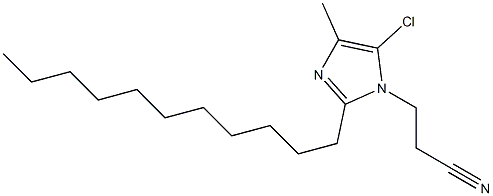 5-Chloro-1-(2-cyanoethyl)-4-methyl-2-undecyl-1H-imidazole Struktur