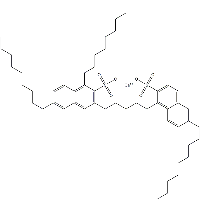 ビス(1,6-ジノニル-2-ナフタレンスルホン酸)カルシウム 化学構造式