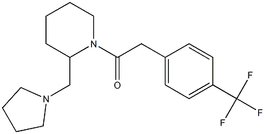 1-[(4-Trifluoromethylphenyl)acetyl]-2-(1-pyrrolidinylmethyl)piperidine