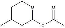 2-Acetyloxy-4-methyltetrahydro-2H-pyran Structure