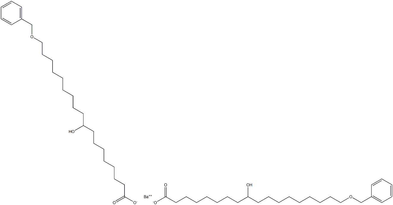 Bis(18-benzyloxy-9-hydroxystearic acid)barium salt Struktur