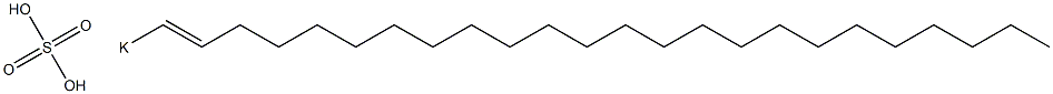 Sulfuric acid 1-tetracosenyl=potassium salt