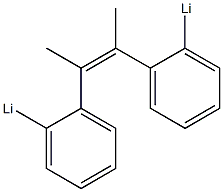 (Z)-2,3-ビス(2-リチオフェニル)-2-ブテン 化学構造式