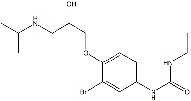  1-Ethyl-3-[3-bromo-4-[2-hydroxy-3-[isopropylamino]propoxy]phenyl]urea