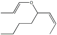 (Z)-4-[(E)-1-Propenyloxy]-2-octene Structure