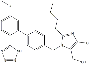 2-Butyl-4-chloro-1-[[5'-methoxy-2'-(1H-tetrazol-5-yl)-1,1'-biphenyl-4-yl]methyl]-1H-imidazole-5-methanol