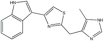 3-(2-(5-Methyl-1H-imidazol-4-ylmethyl)-4-thiazolyl)-1H-indole