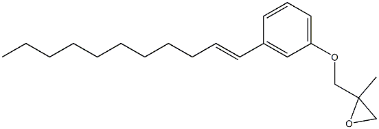 3-(1-Undecenyl)phenyl 2-methylglycidyl ether Structure