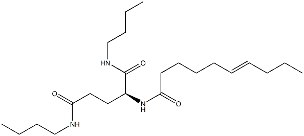 N2-(6-Decenoyl)-N1,N5-dibutylglutaminamide Structure