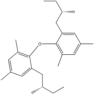 (+)-[(S)-sec-ブチル]メシチルエーテル 化学構造式